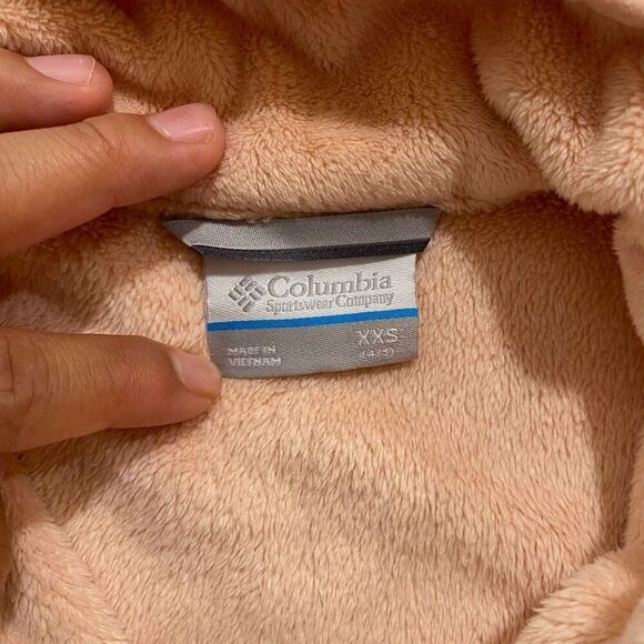 Columbia Girls XXS (4/5) Peach Full-Zip Fleece Jacket - Picture 3 of 6